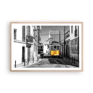 Póster en marco roble claro - Espíritu de Lisboa - 91x61 cm