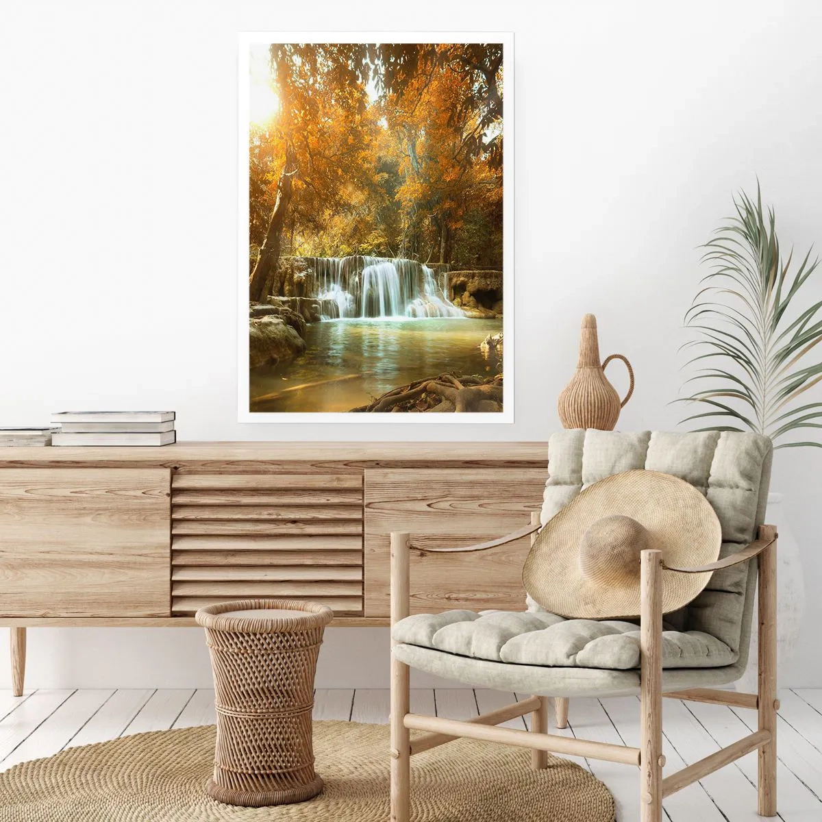 Póster - Una cascada en el parque - 30x40 cm