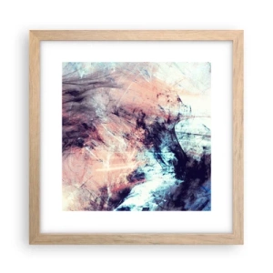 Póster en marco roble claro - Siente el viento - 30x30 cm