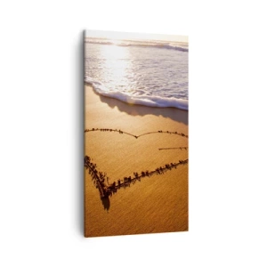 Cuadro sobre lienzo - Impresión de Imagen - Una confesión de vacaciones - 45x80 cm