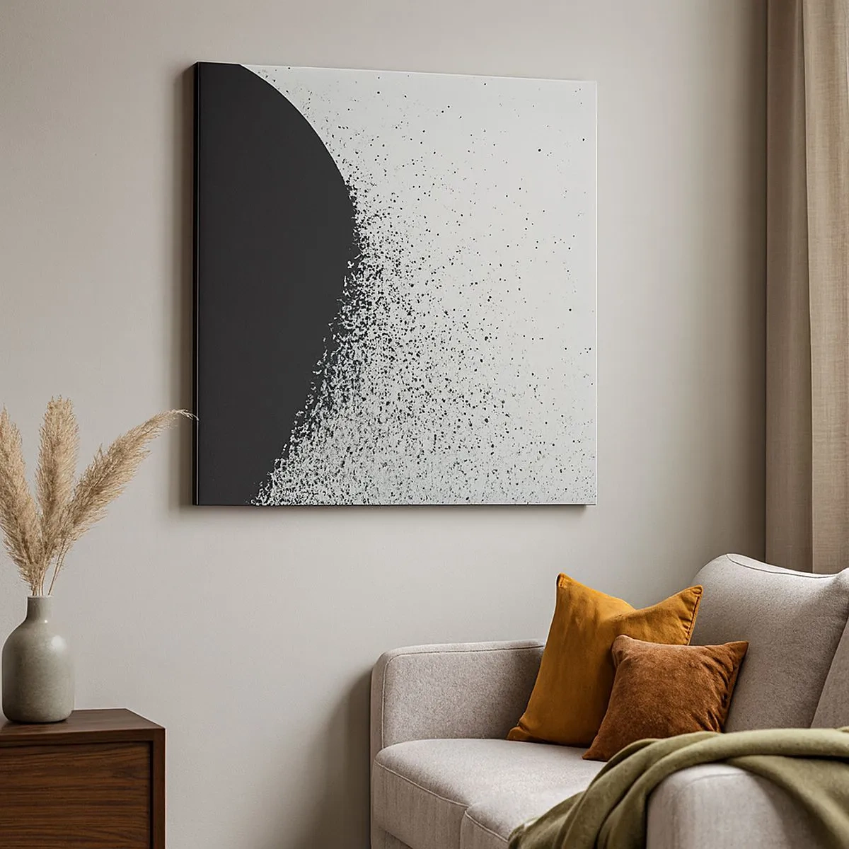 Cuadro sobre lienzo - Impresión de Imagen - El movimiento de las partículas - 30x30 cm