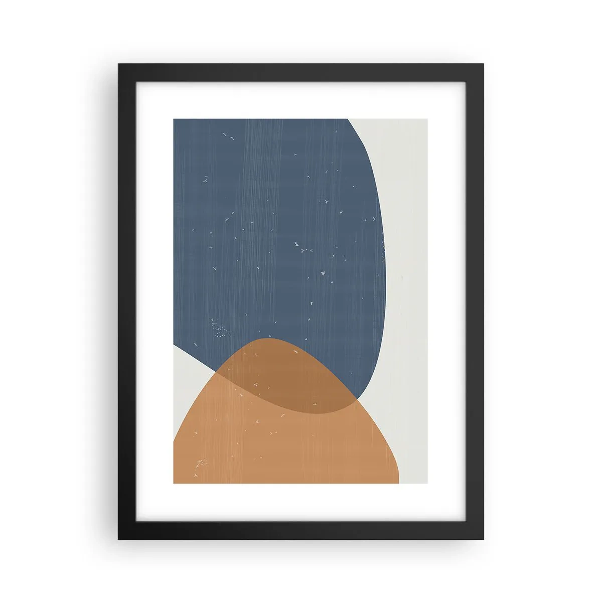 Póster en marco negro - Óvalos e influencias - 30x40 cm