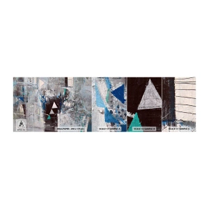 Muestra De Fotomural Standard Eco - El orden superior de los triángulos - Abstracción, Pedazo, Patrón moderno - 100x30 cm