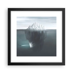 Póster en marco negro - Misterio submarino - 30x30 cm