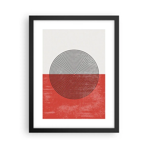 Póster en marco negro - En el corazón de la misma - 30x40 cm