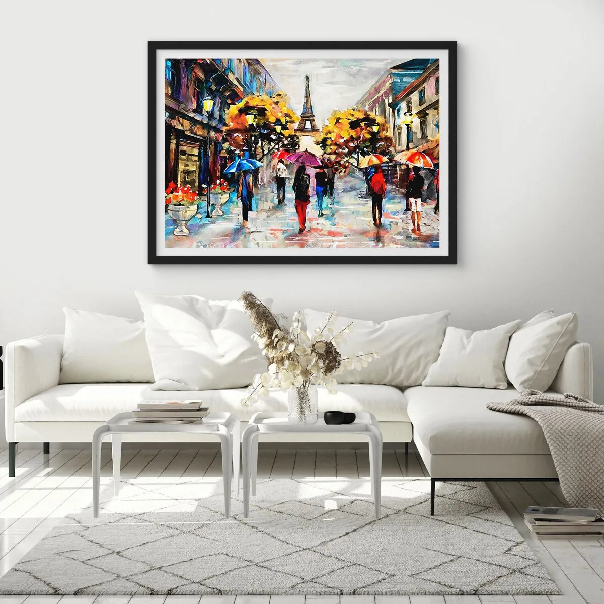 Póster en marco negro - Especialmente hermoso en otoño - 50x40 cm