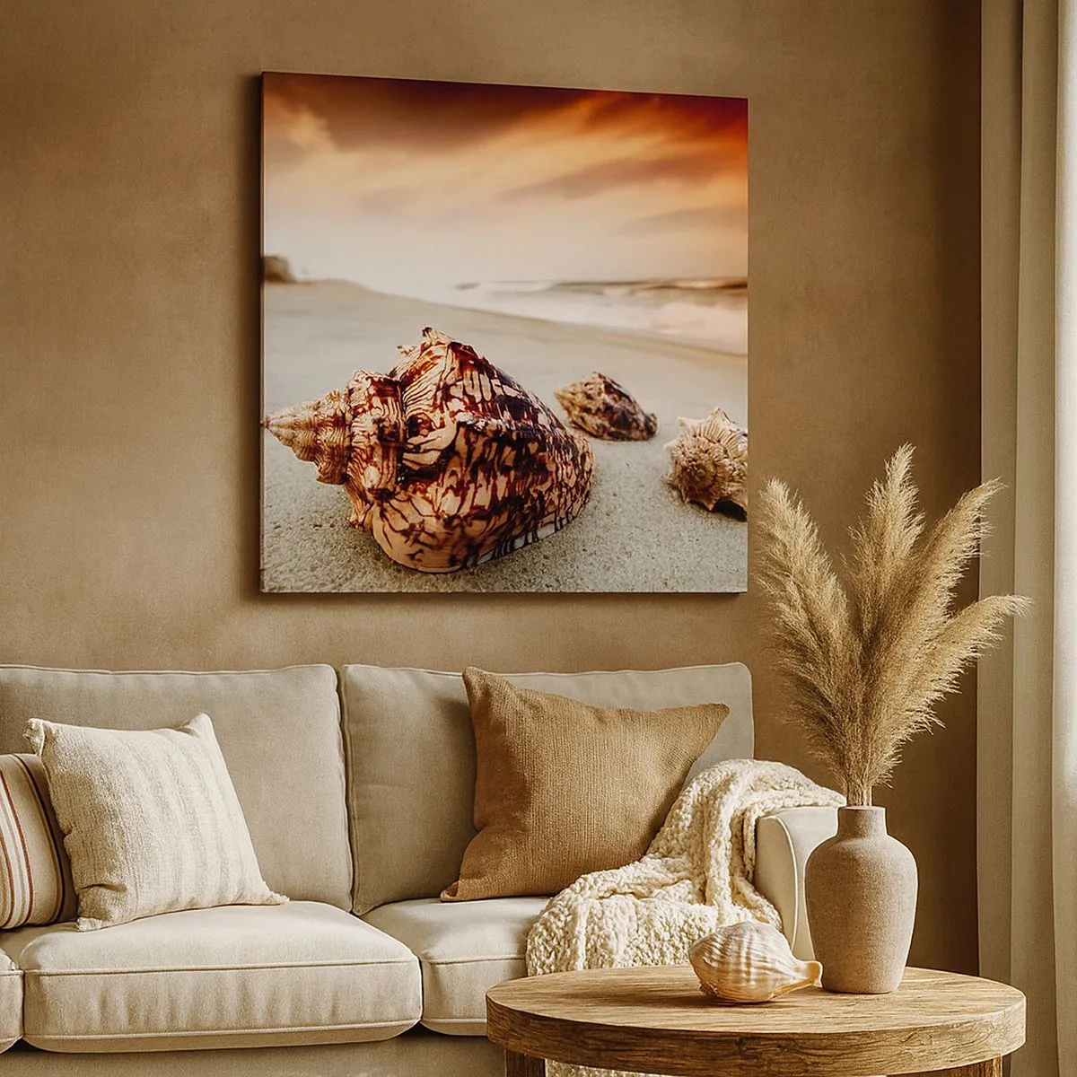 Cuadro sobre lienzo - Impresión de Imagen - Los exiliados de las olas - 30x30 cm