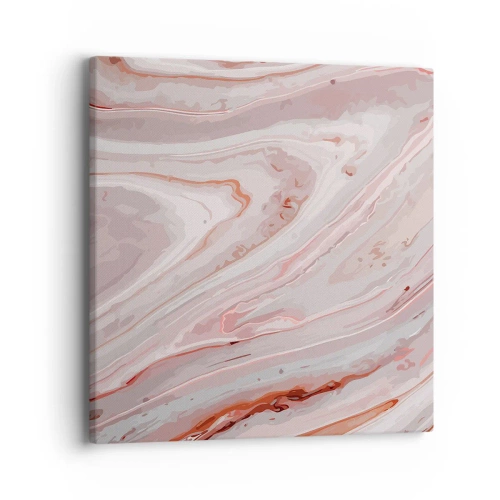 Cuadro sobre lienzo - Impresión de Imagen - Rosa líquido - 40x40 cm