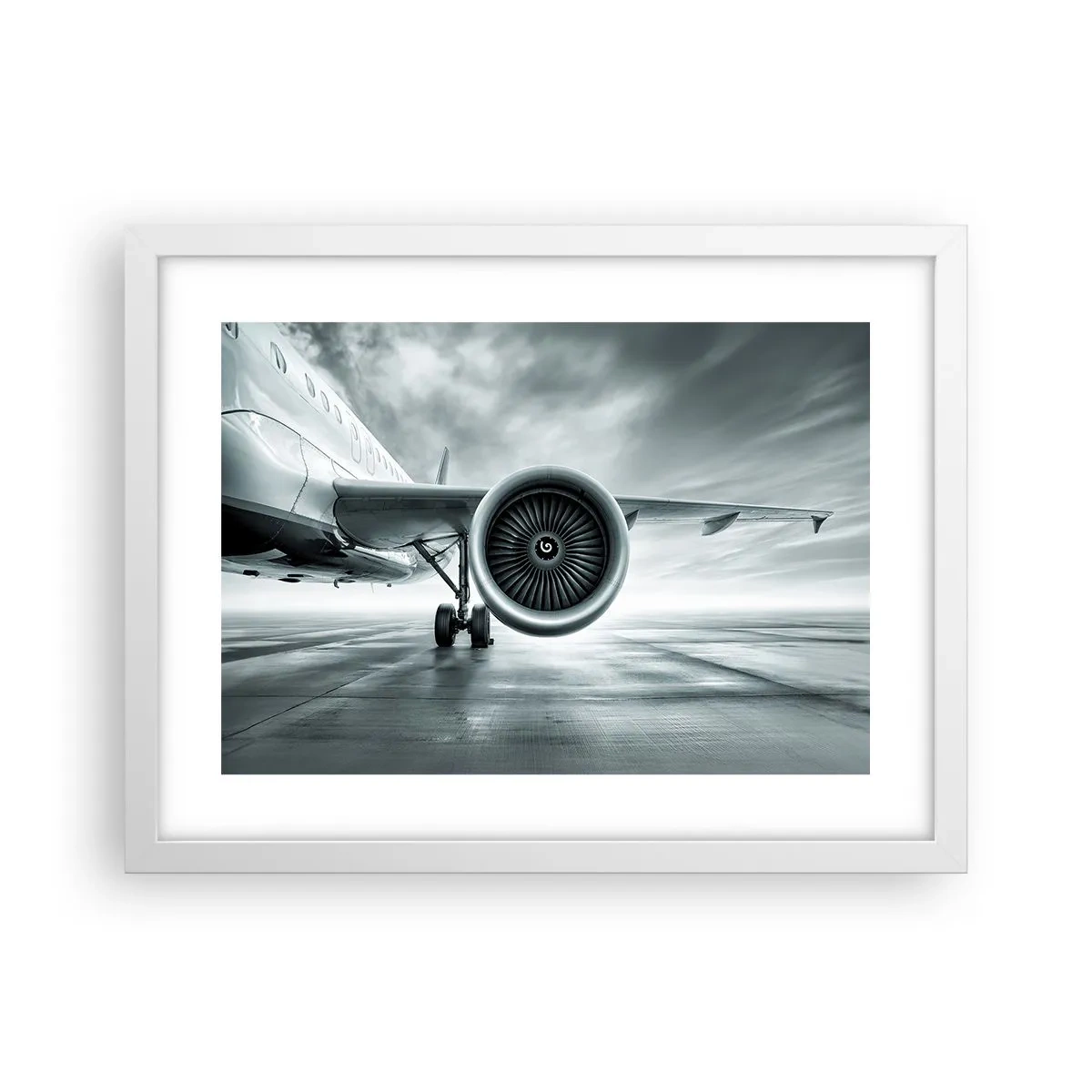 Póster en marco blanco - Hay poder - 40x30 cm