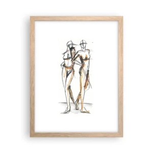 Póster en marco roble claro - Un estudio sobre el encanto - 30x40 cm