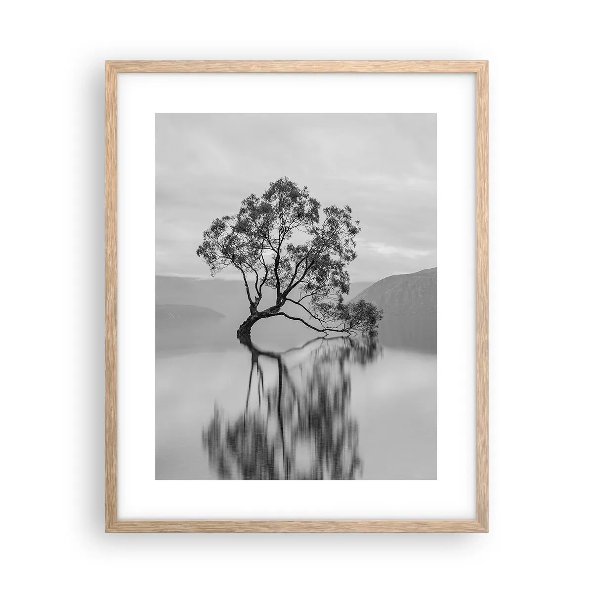 Póster en marco roble claro - Existe tal lugar en el mundo - 40x50 cm