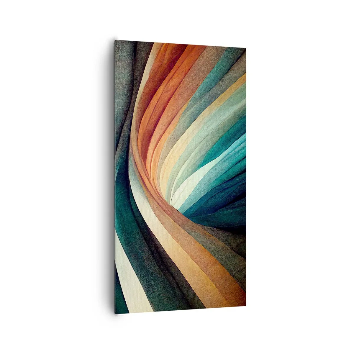 Cuadro sobre lienzo - Impresión de Imagen - Tejido de colores - 65x120 cm