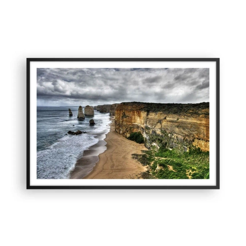 Póster en marco negro - Belleza en bruto - 91x61 cm