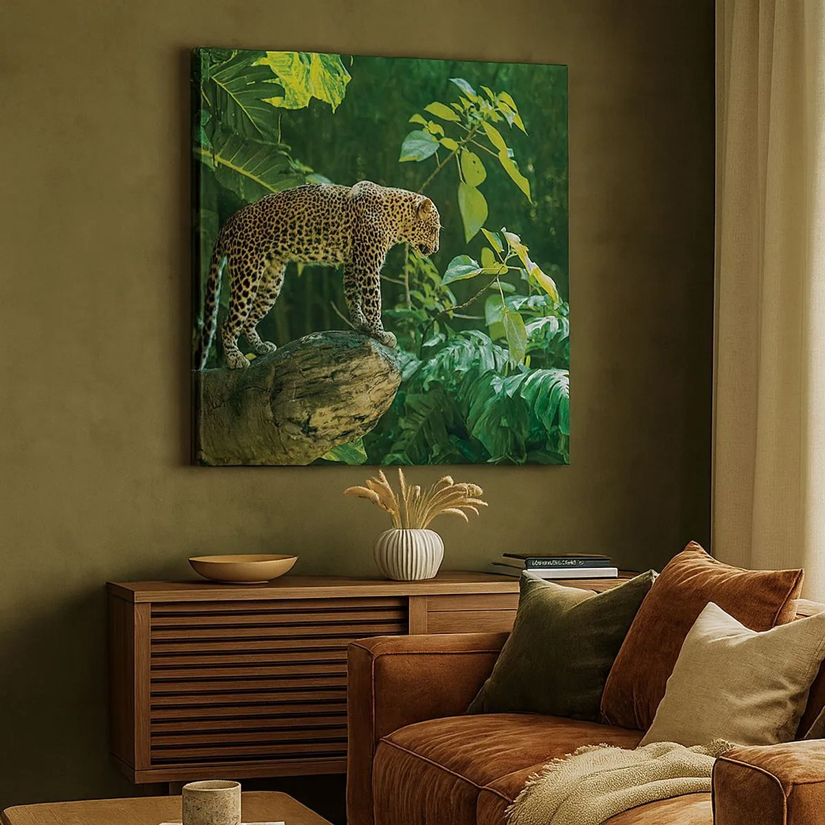 Cuadro sobre lienzo - Impresión de Imagen - ¿A la caza? - 30x30 cm