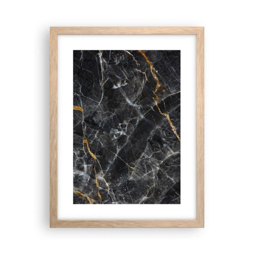 Póster en marco roble claro - La vida interior de la piedra - 30x40 cm