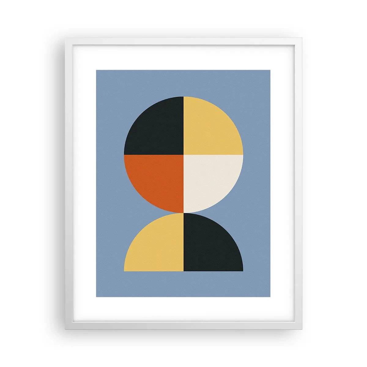 Póster en marco blanco - Mira y cuenta - 40x50 cm