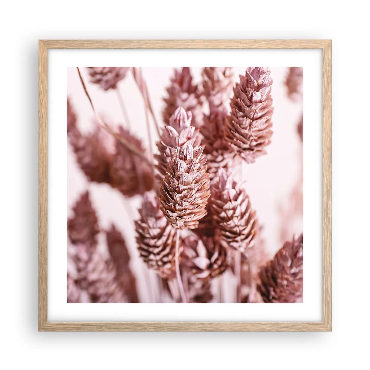 Póster en marco roble claro - Aparentemente discreto - 50x50 cm