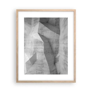 Póster en marco roble claro - Un verdadero desafío - 40x50 cm