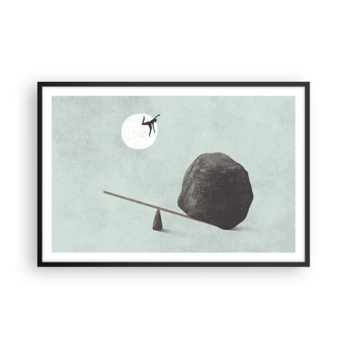 Póster en marco negro - Un sueño hecho realidad - 91x61 cm