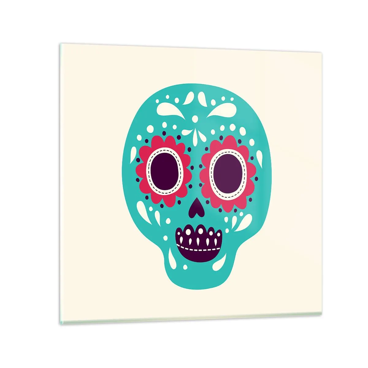 Cuadro sobre vidrio - Impresiones sobre Vidrio - La vida: diversión hasta la muerte - 50x50 cm