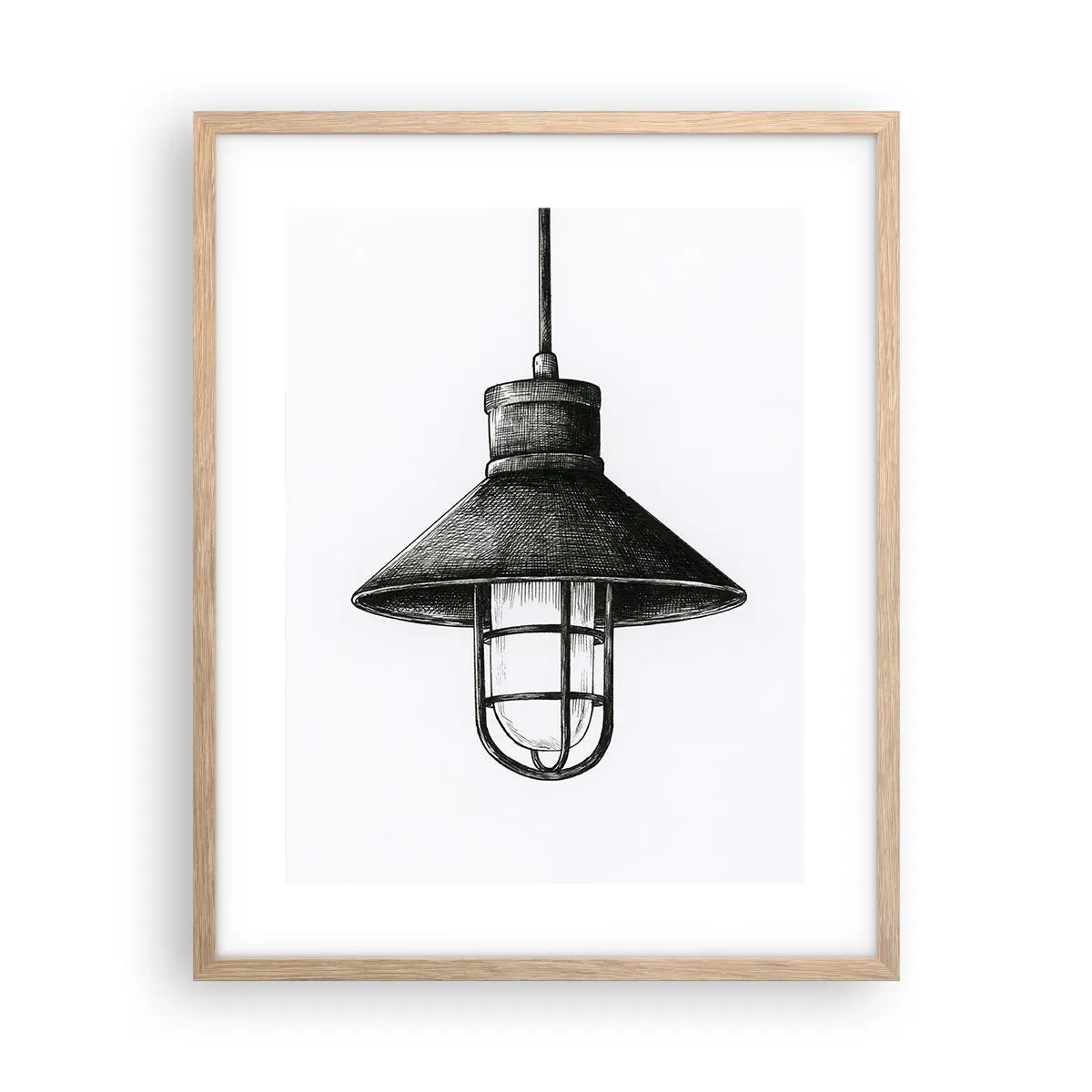 Póster en marco roble claro - Como hace años... - 40x50 cm