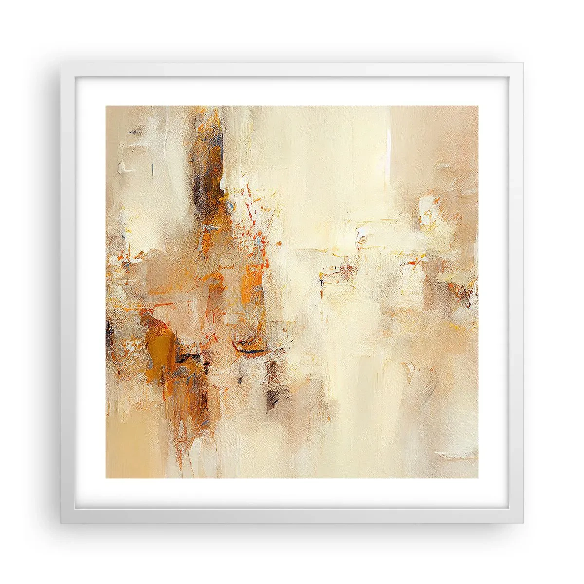 Póster en marco blanco - El alma del ámbar - 50x50 cm