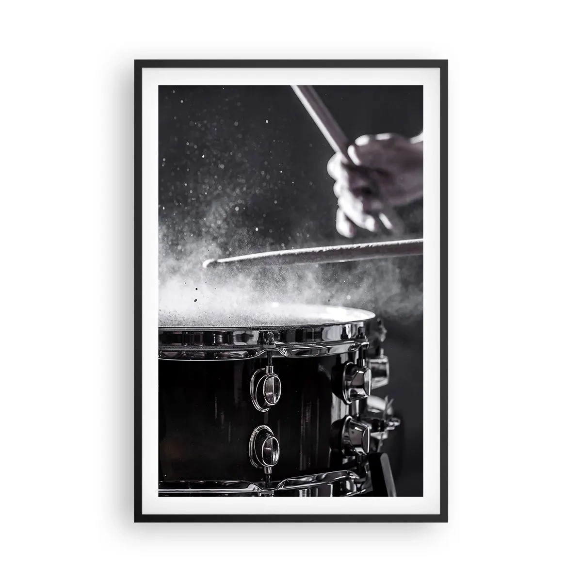 Póster en marco negro - El pulso de la música - 61x91 cm