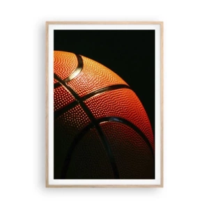 Póster en marco roble claro - Hermoso como un planeta - 70x100 cm