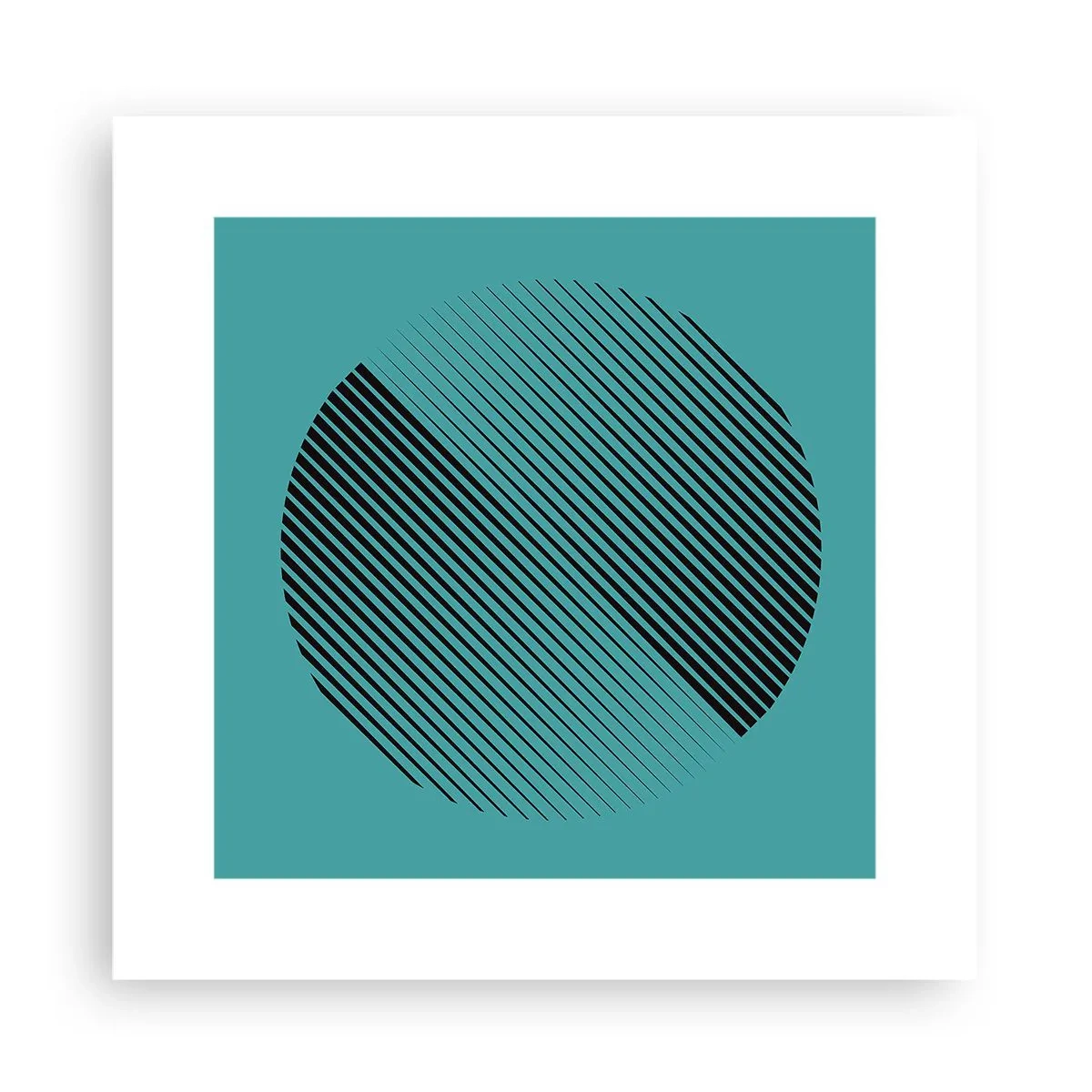 Póster - El círculo: una variación geométrica - 30x30 cm