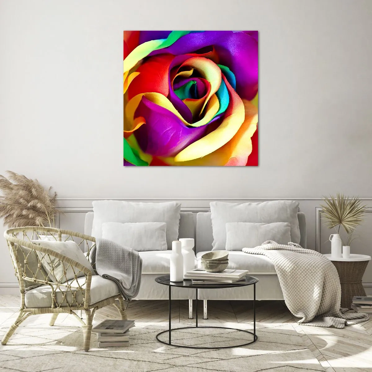 Cuadro sobre vidrio - Impresiones sobre Vidrio - Es imposible - 40x40 cm