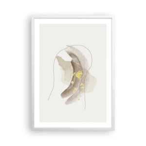 Póster en marco blanco - Encontrado en el espacio - 50x70 cm