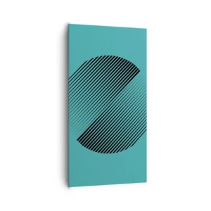 Cuadro sobre lienzo - Impresión de Imagen - El círculo: una variación geométrica - 65x120 cm