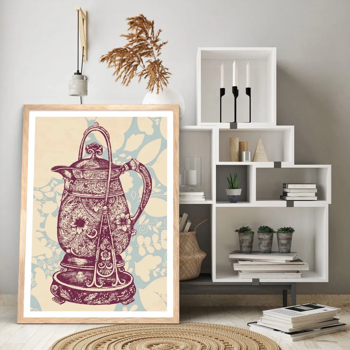 Póster en marco roble claro - La belleza de lo cotidiano - 40x50 cm