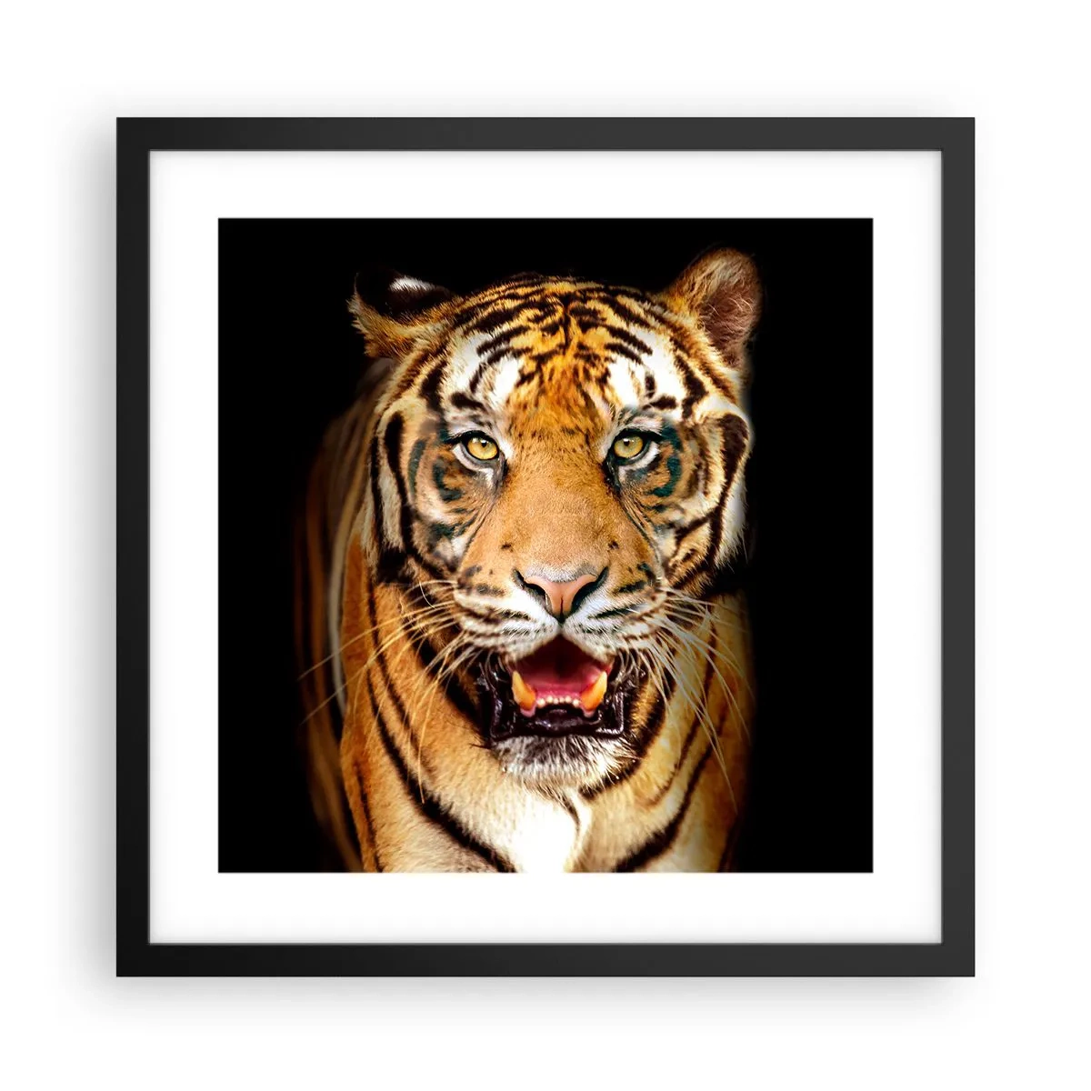 Póster en marco negro - Salvaje de corazón - 40x40 cm