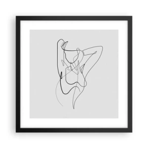 Póster en marco negro - Realmente, tal y como eres - 40x40 cm