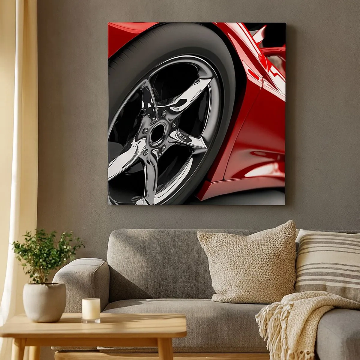 Cuadro sobre lienzo - Impresión de Imagen - Creado para la velocidad - 30x30 cm