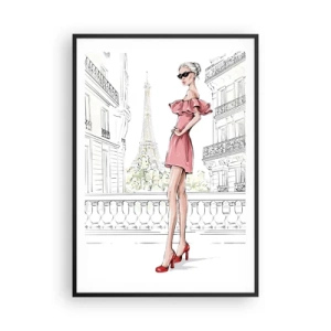 Póster en marco negro - El arte de la moda - 70x100 cm