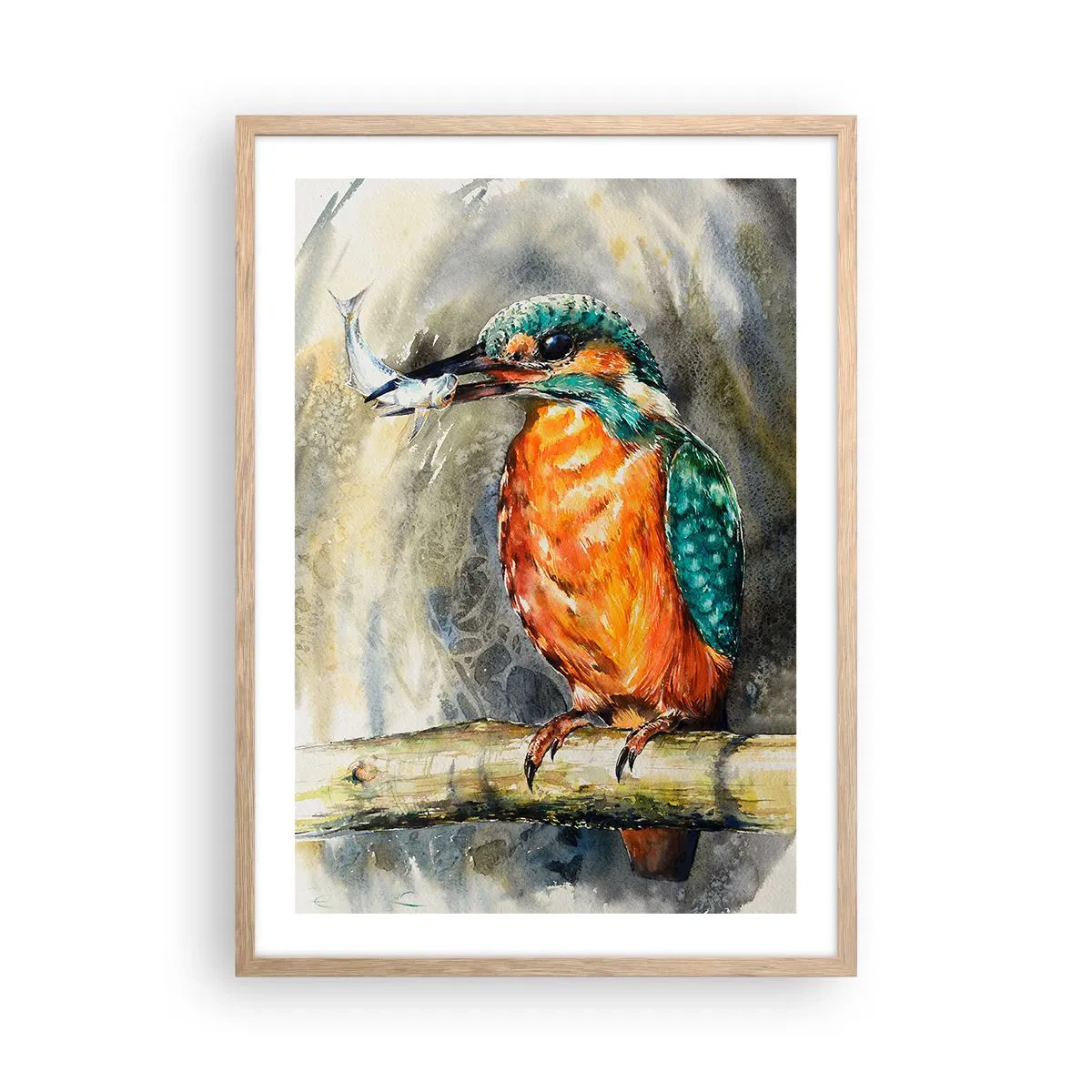 Póster en marco roble claro - La ley de la naturaleza - 50x70 cm