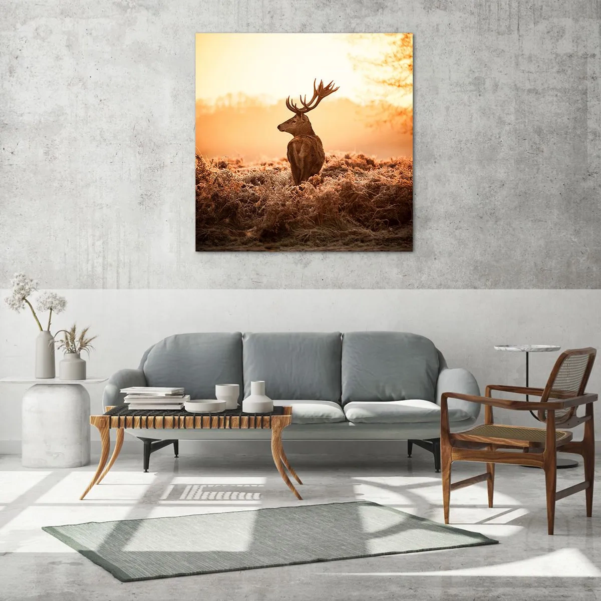 Cuadro sobre vidrio - Impresiones sobre Vidrio - Un líder por derecho - 70x70 cm