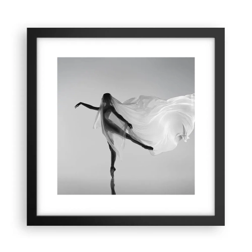 Póster en marco negro - Ligereza y gracia - 30x30 cm