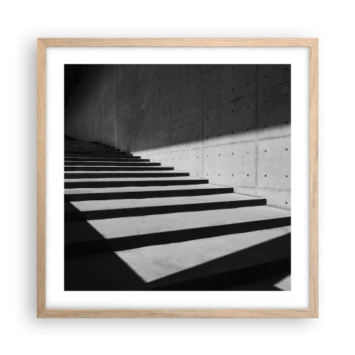 Póster en marco roble claro - La cruda belleza del modernismo - 50x50 cm