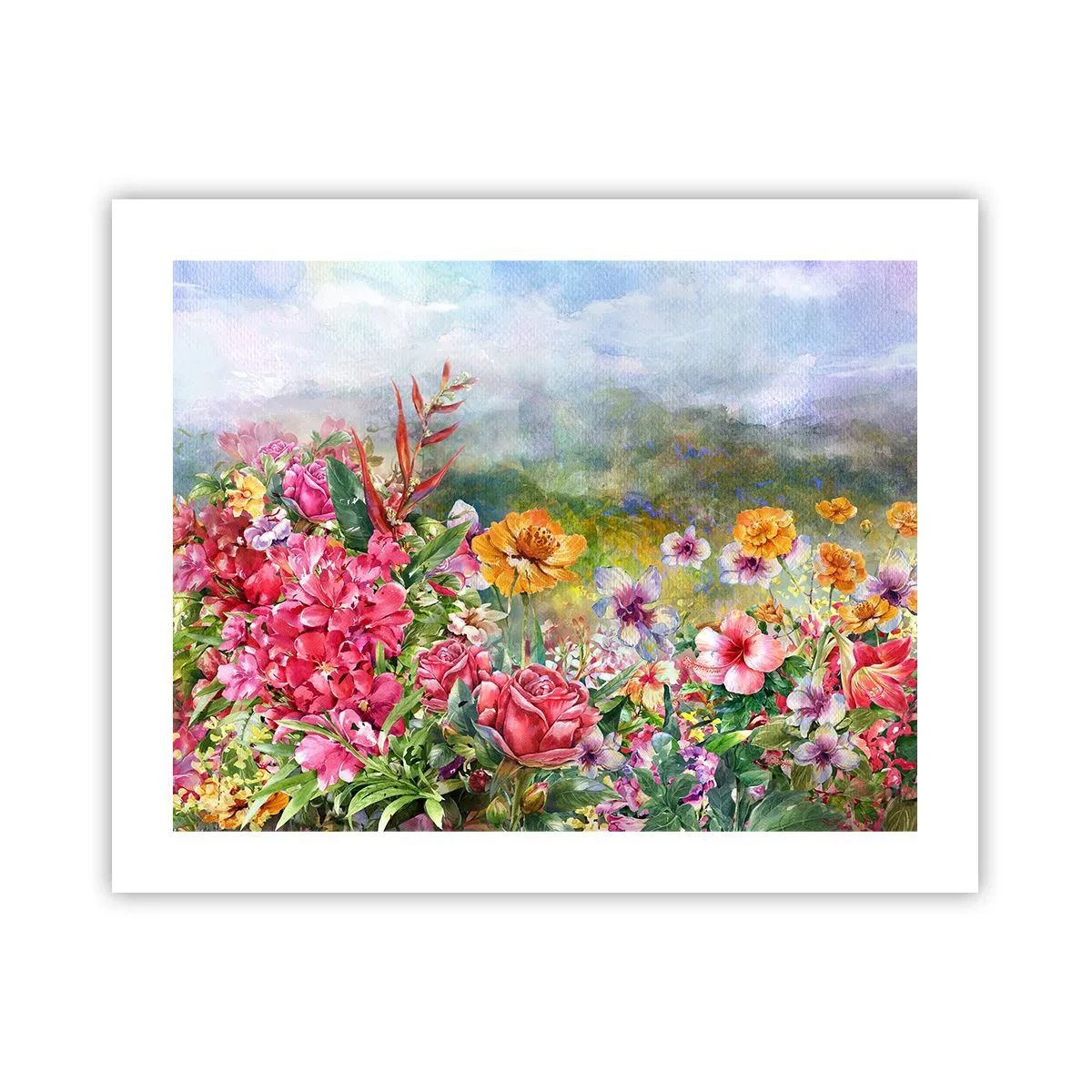 Póster - Un jardín enloquecido - 50x40 cm