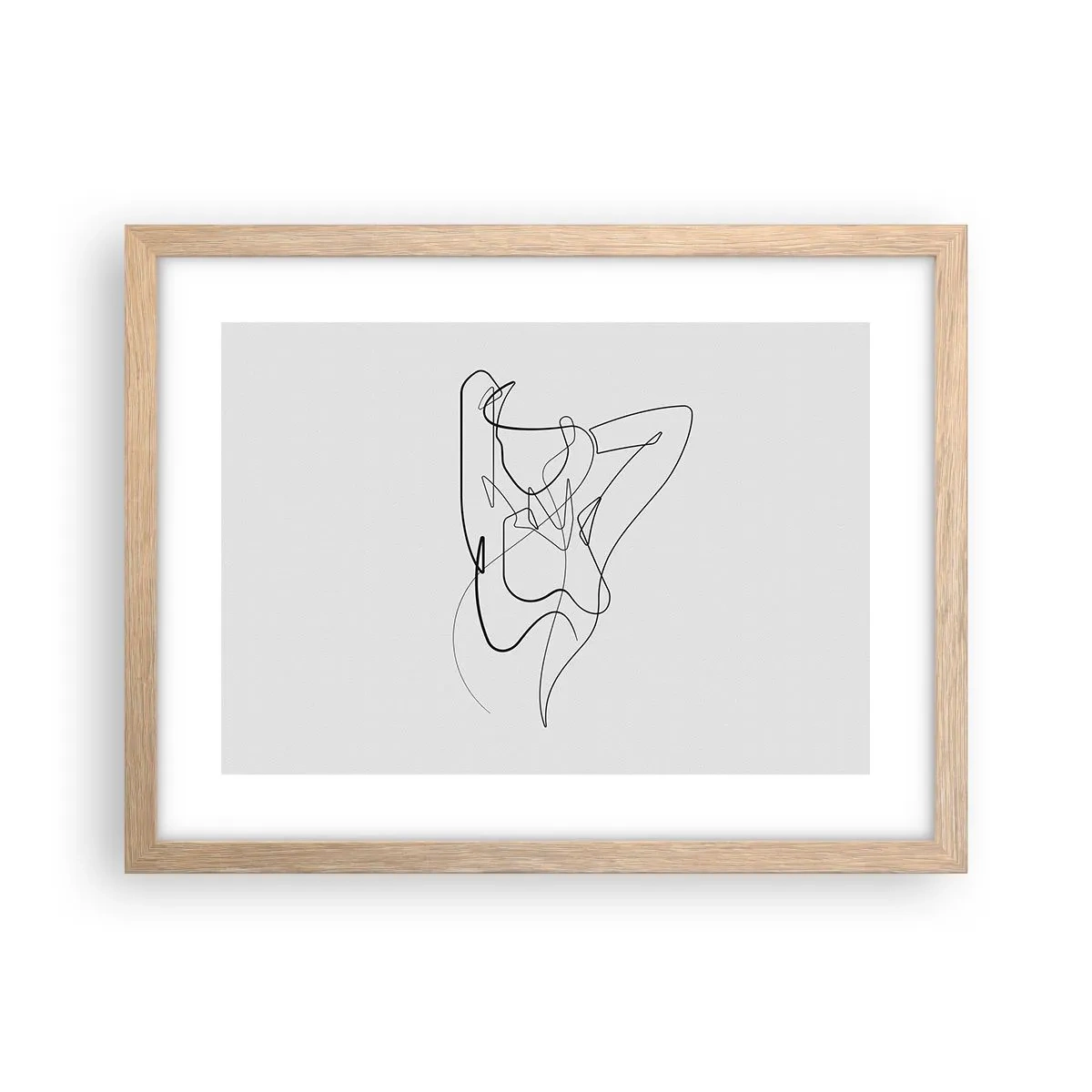 Póster en marco roble claro - Realmente, tal y como eres - 40x30 cm