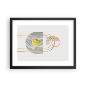 Póster en marco negro - Brillo y resplandor - 40x30 cm