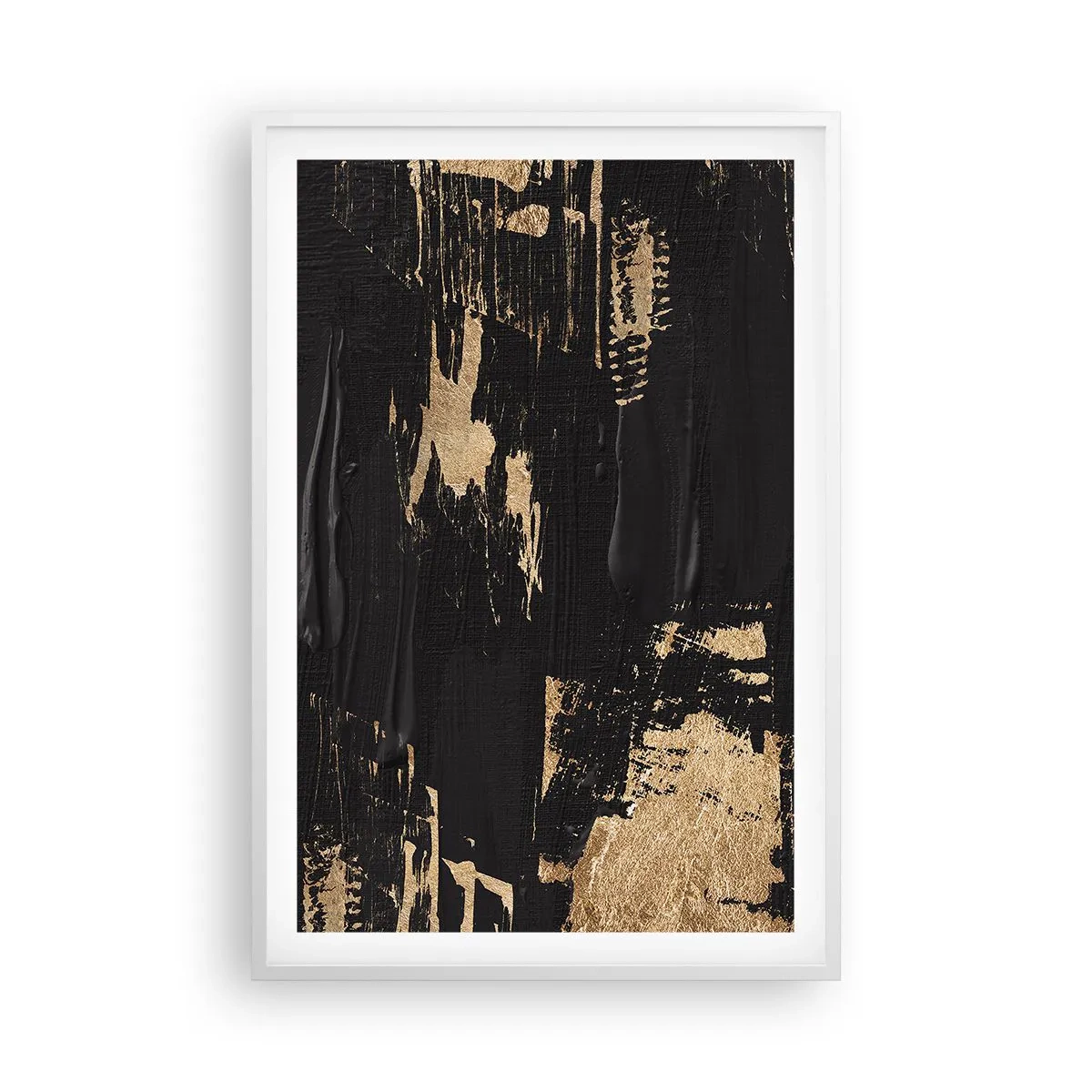 Póster en marco blanco - Un rastro de tacto - 61x91 cm