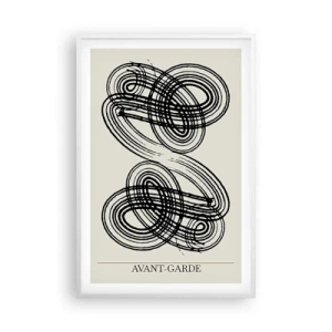 Póster en marco blanco - Salió espontáneamente - 61x91 cm