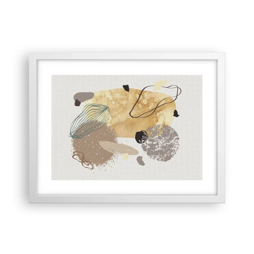 Póster en marco blanco - Plumología aplicada - 40x30 cm