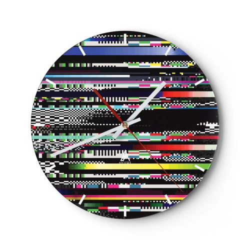 Reloj de pared - Reloj de vidrio - Una imagen de otra realidad - 40x40 cm