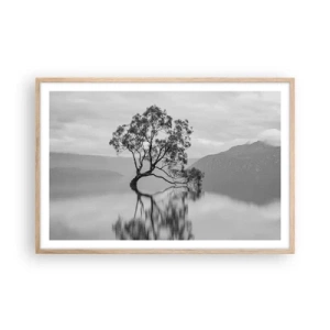 Póster en marco roble claro - Existe tal lugar en el mundo - 91x61 cm