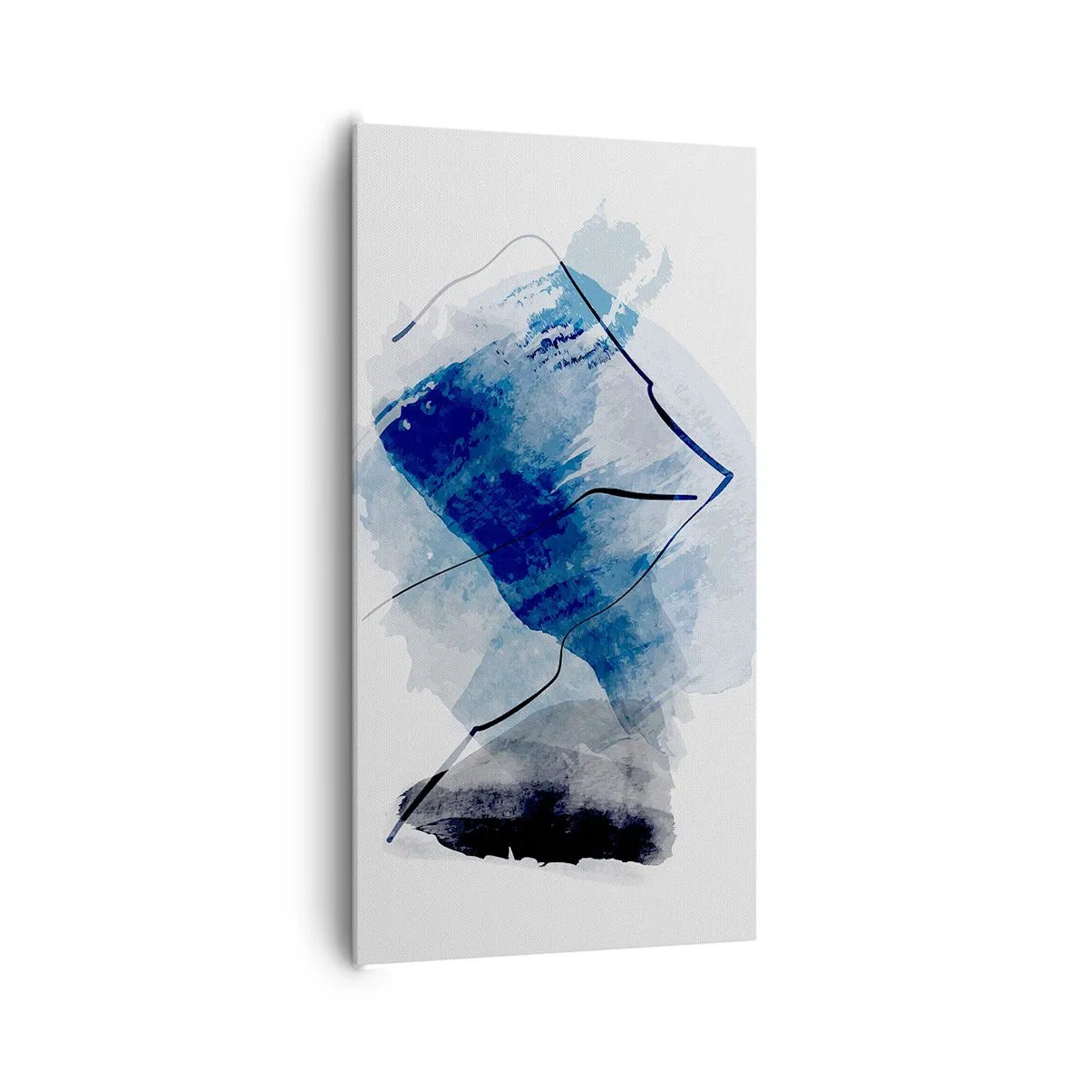 Cuadro sobre lienzo - Impresión de Imagen - Montaña helada - 65x120 cm